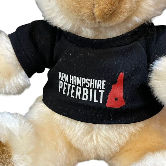 Chelsea Teddy Bear 12" NH New Hampshire Peterbilt T-Shirt Cream Plush Toy - Picture 6 of 12